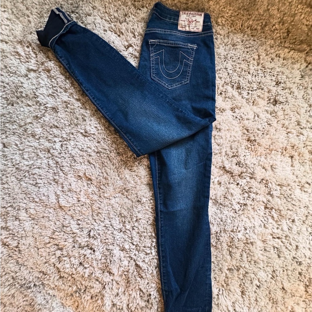 True Religion Blue Skinny Jeans Classic Fit